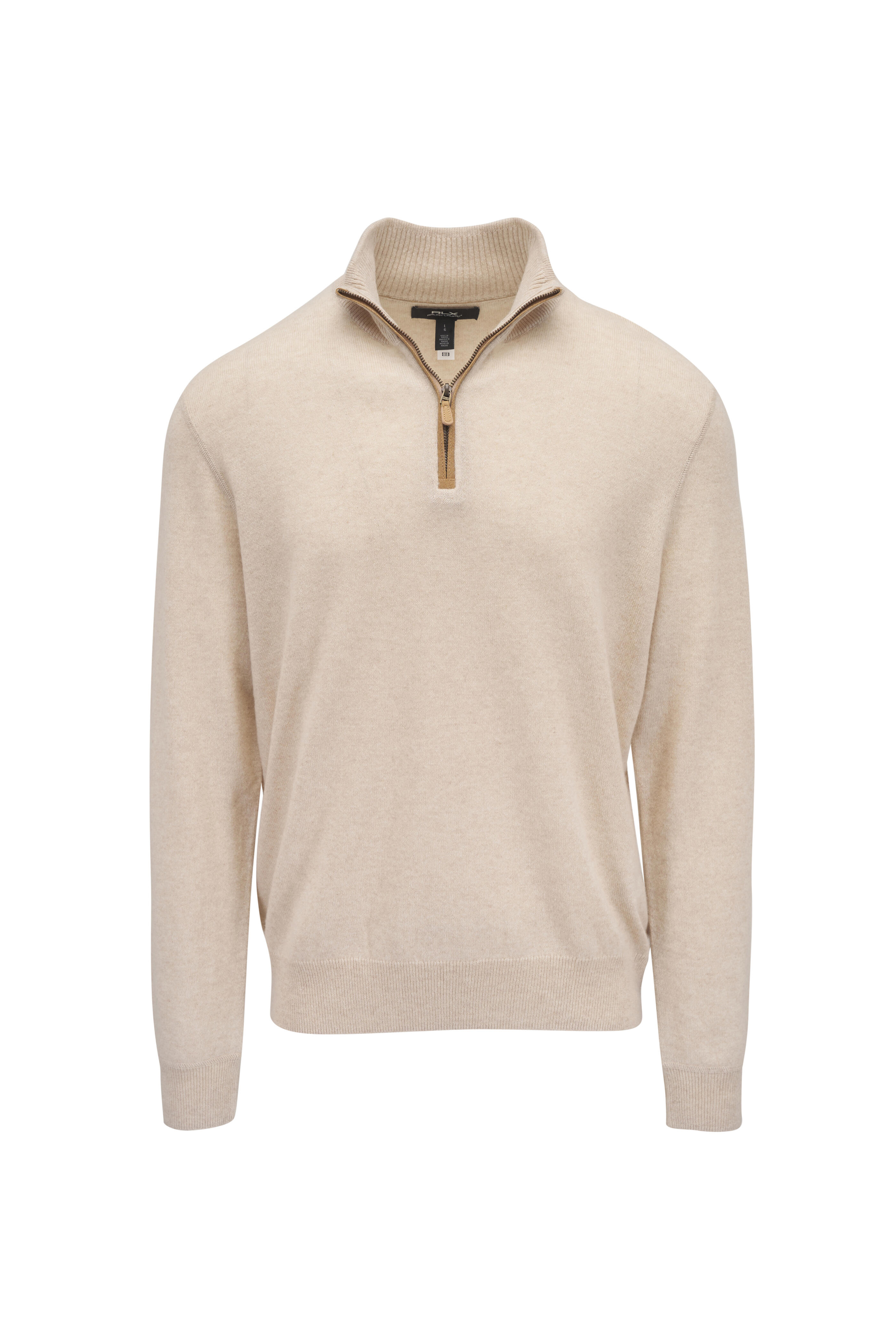 RLX Ralph Lauren - Tan Cashmere Quarter Zip Pullover