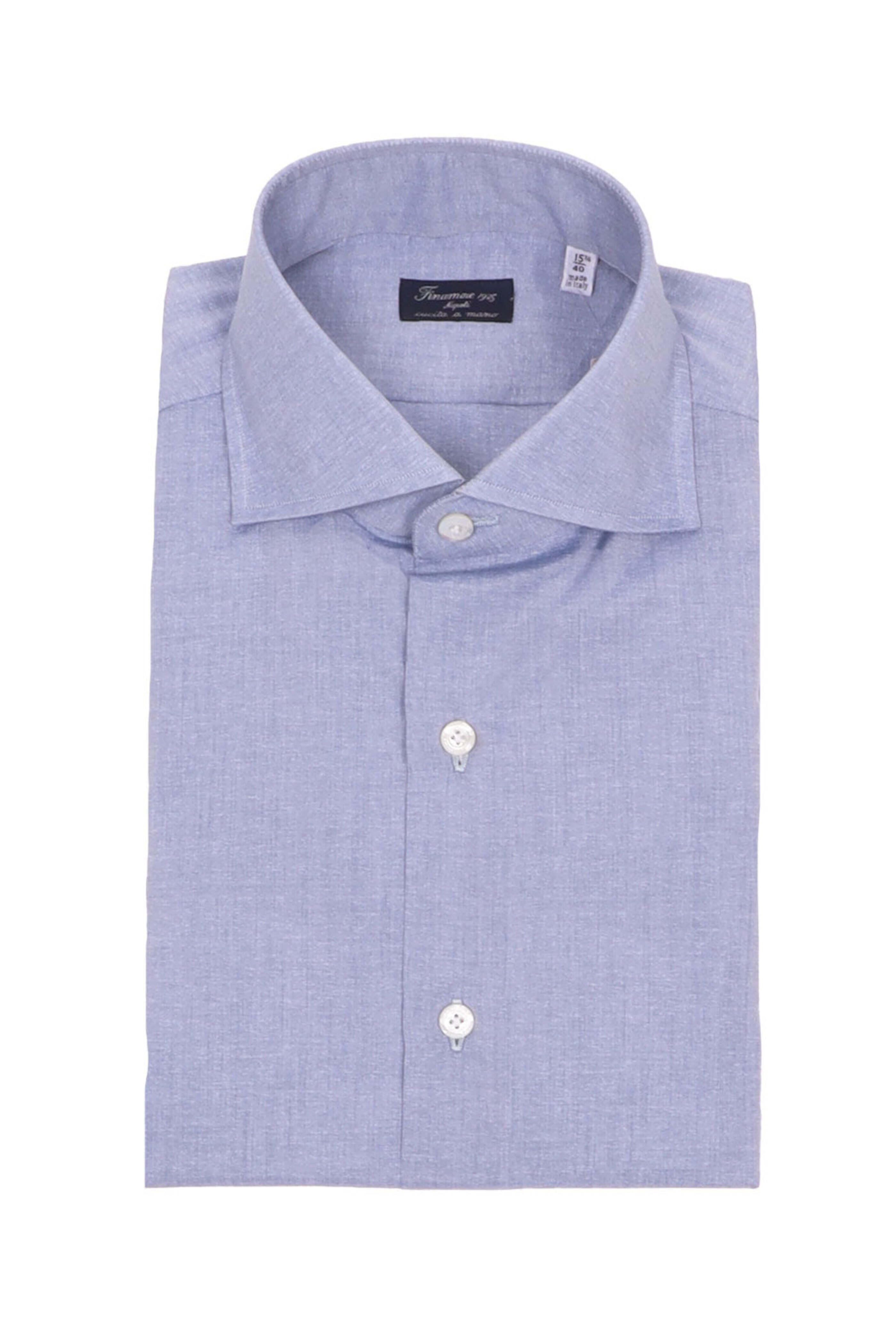 Finamore - Steel Blue Dress Shirt