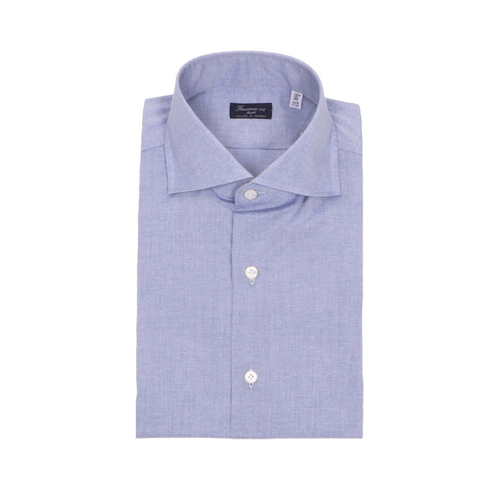steel blue dress shirt Finamore - tone:White crafted from a premium Floerns Women's Plus Size Non iron Size:Shoe Size 8-12