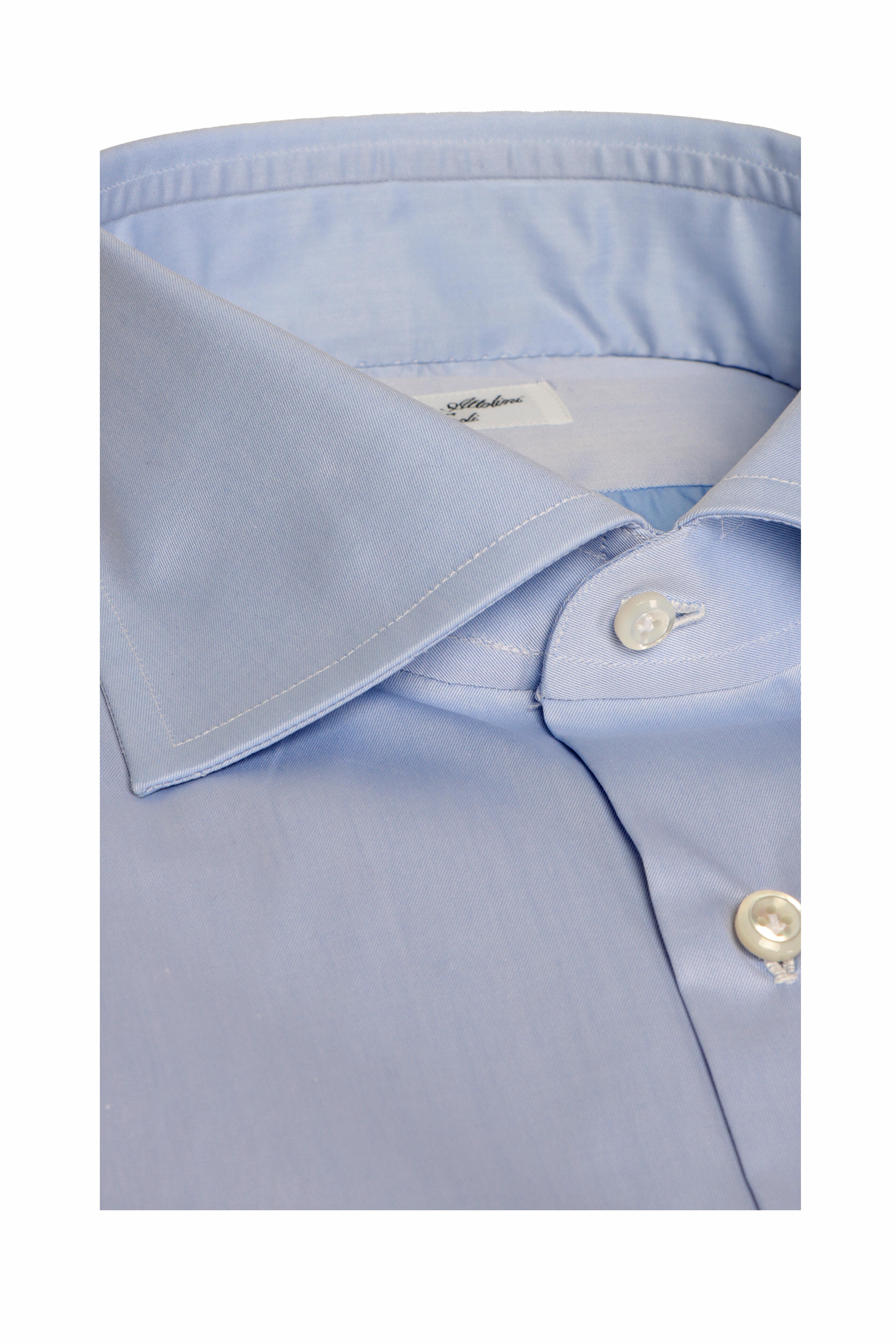 Cesare Attolini - Basic Light Blue Twill Dress Shirt