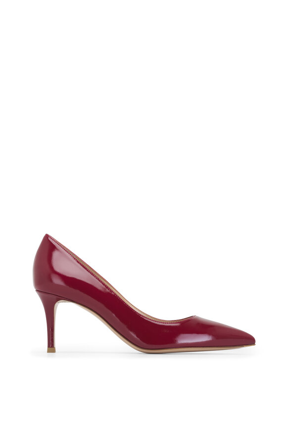 Gianvito Rossi - Rouge Glossy Leather Pump, 70mm