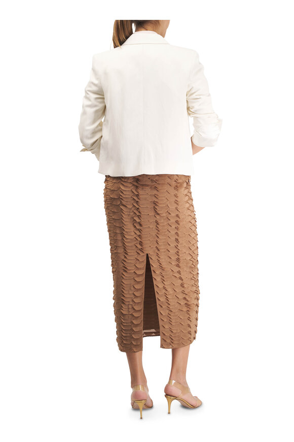 TWP Sylkie Toasted Coconut Fishscale Skirt - view 4