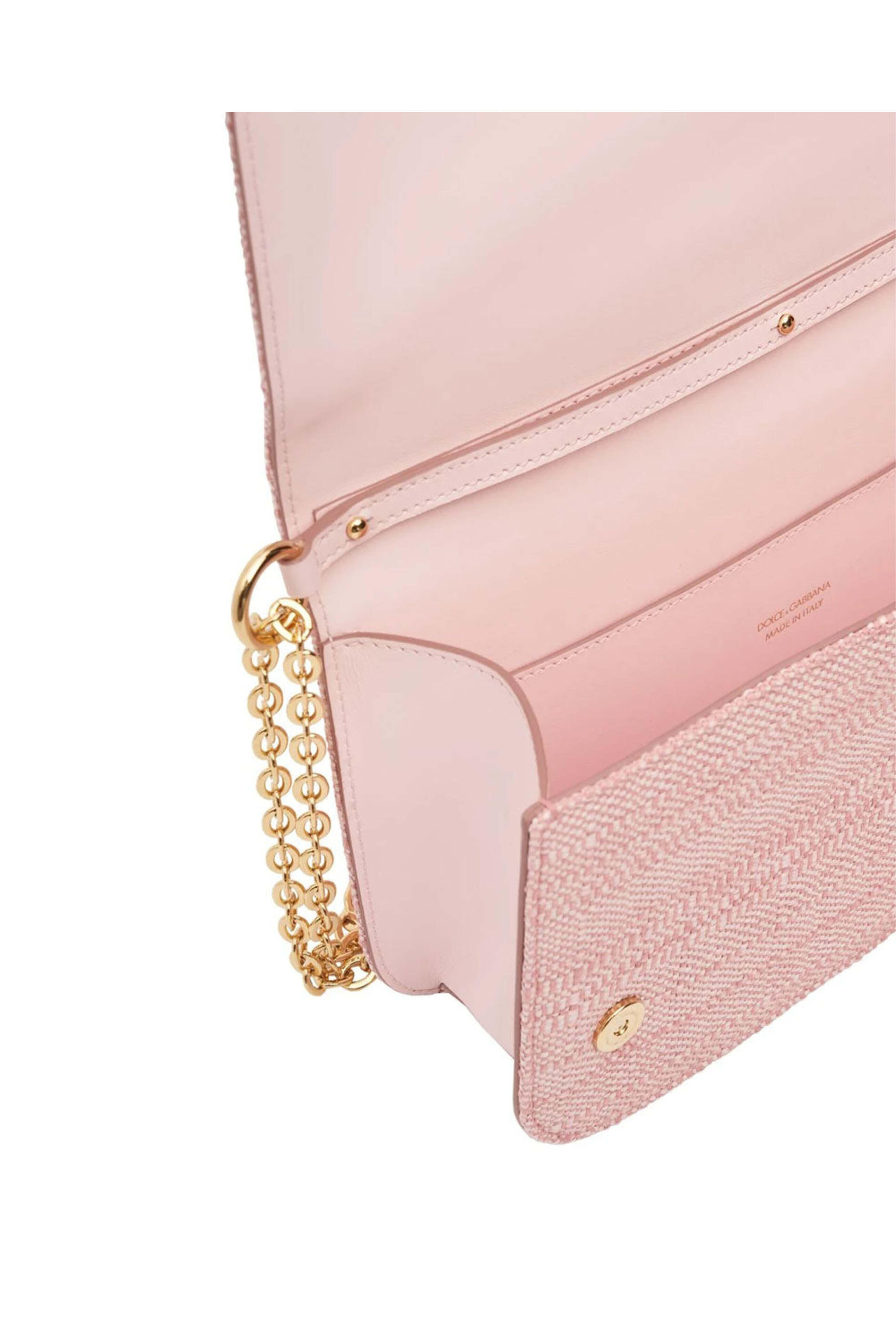 Dolce & Gabbana - Raffia Crossbody Bag in Rose
