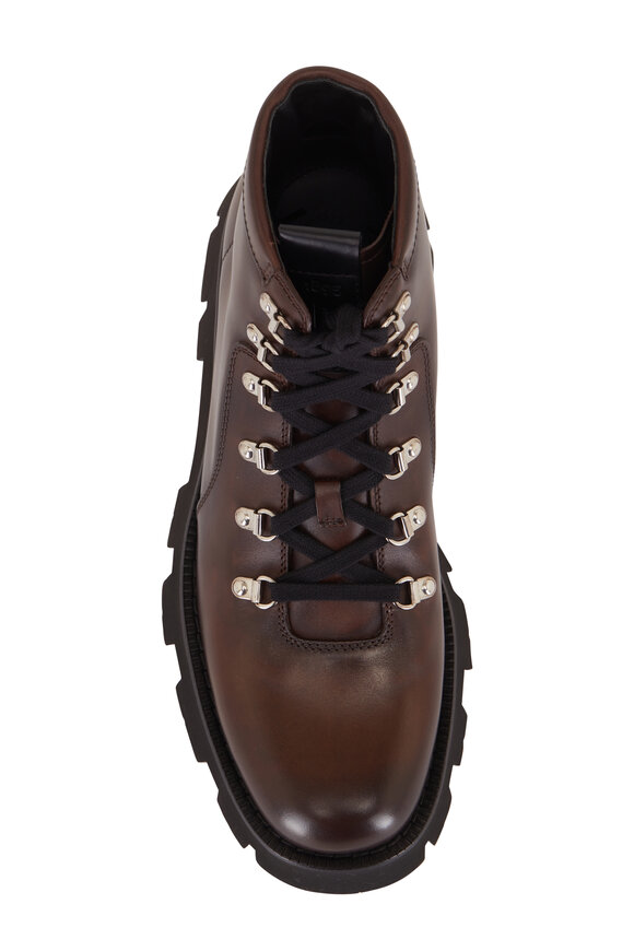 Berluti - Dark Brown Leather Hiking Boot