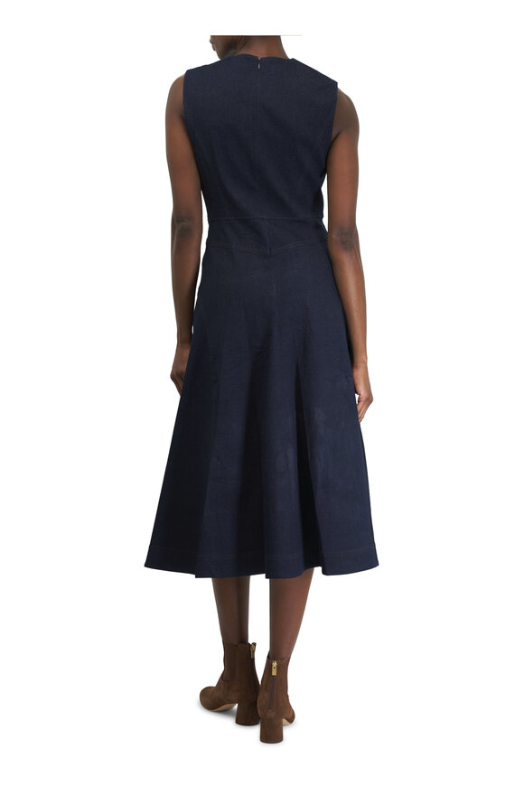 Veronica Beard - Karrigan Midnight Denim Midi Dress