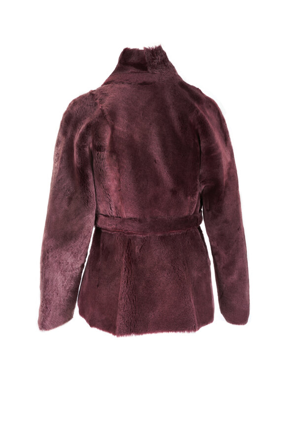 KZ_K Studio - Mabre Red Brick Reversible Shearling Jacket