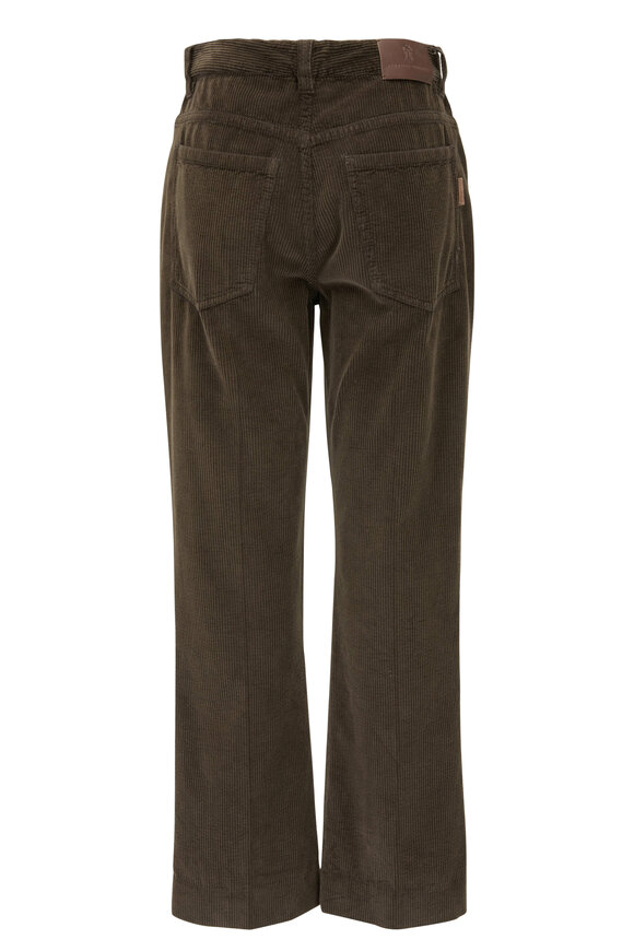 Brunello Cucinelli - Cotton Corduroy Straight Leg Pants 