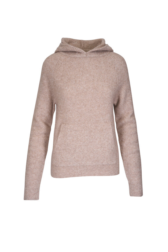 Lisa Yang - Ivy Speckled Sand Boucle Hooded Sweater