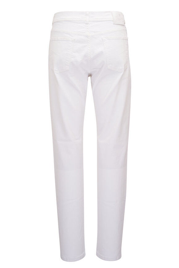 Marco Pescarolo - White Classic Denim Five Pocket Pant