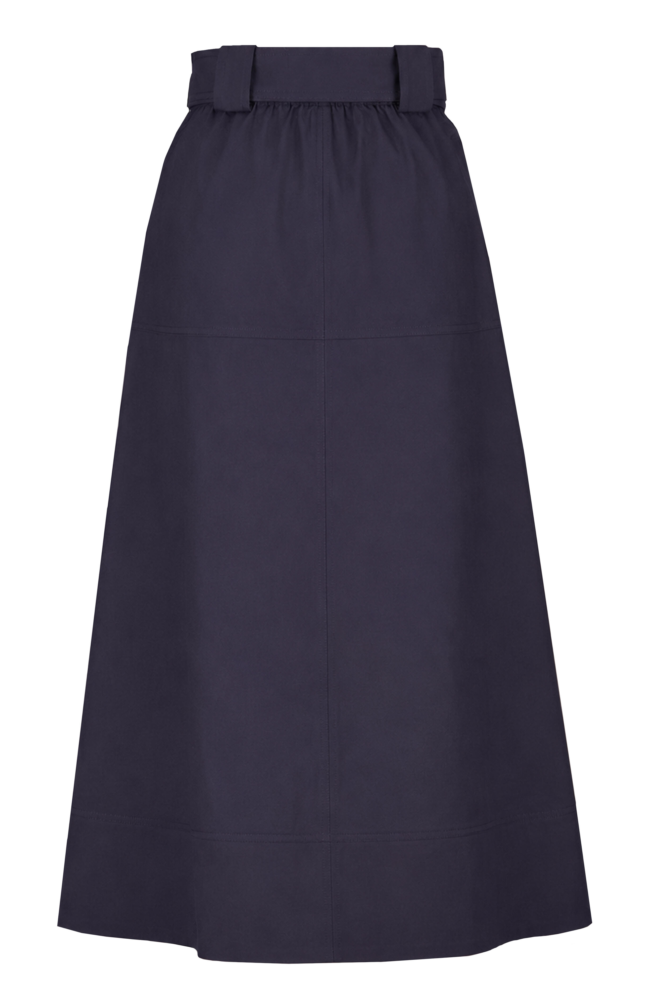 Tanya Taylor - Maritime Blue Brinson Midi Skirt - view 2