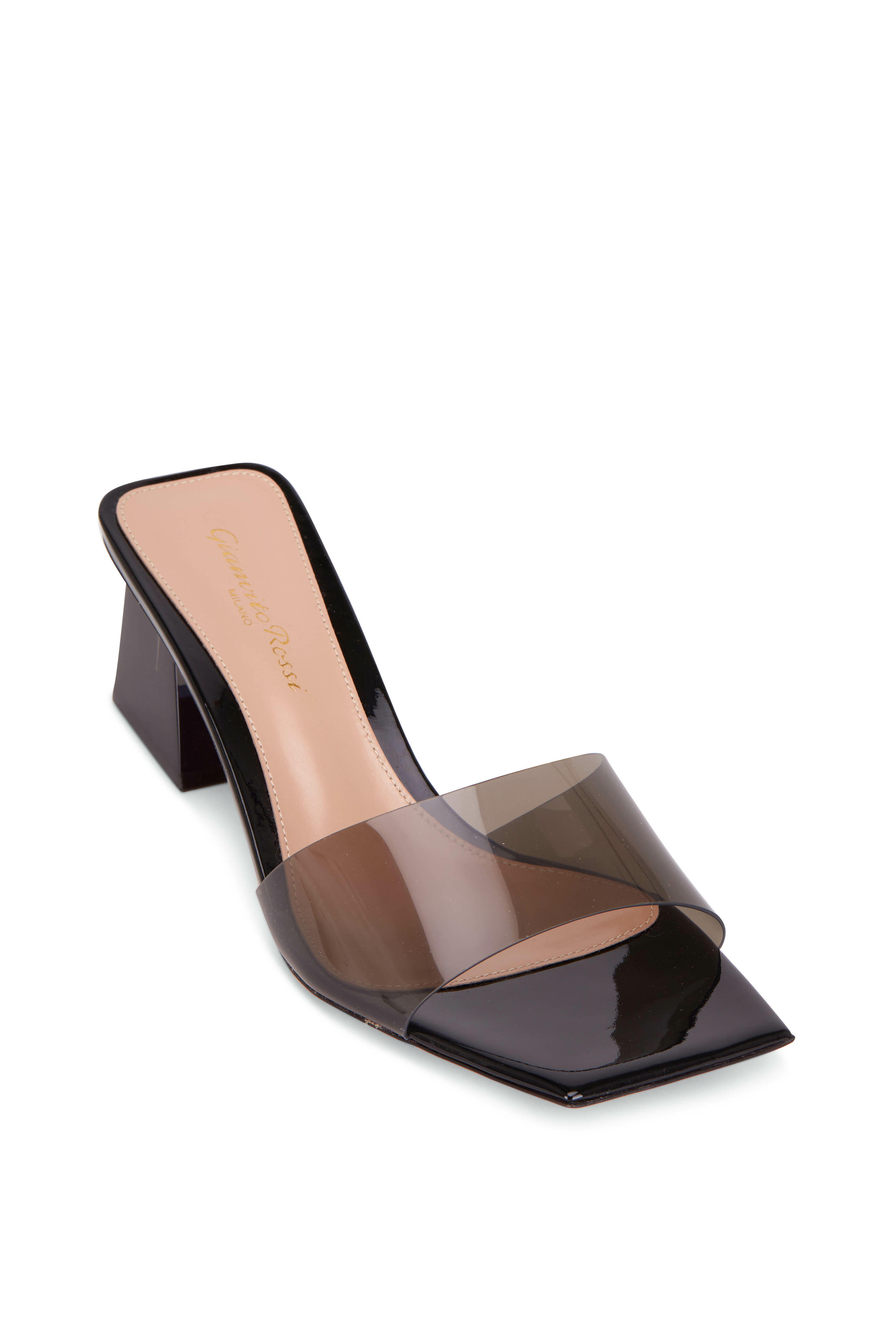 Gianvito Rossi ミュール ジャンヴィト ロッシ】サンダル レザー ホワイト/ブラック