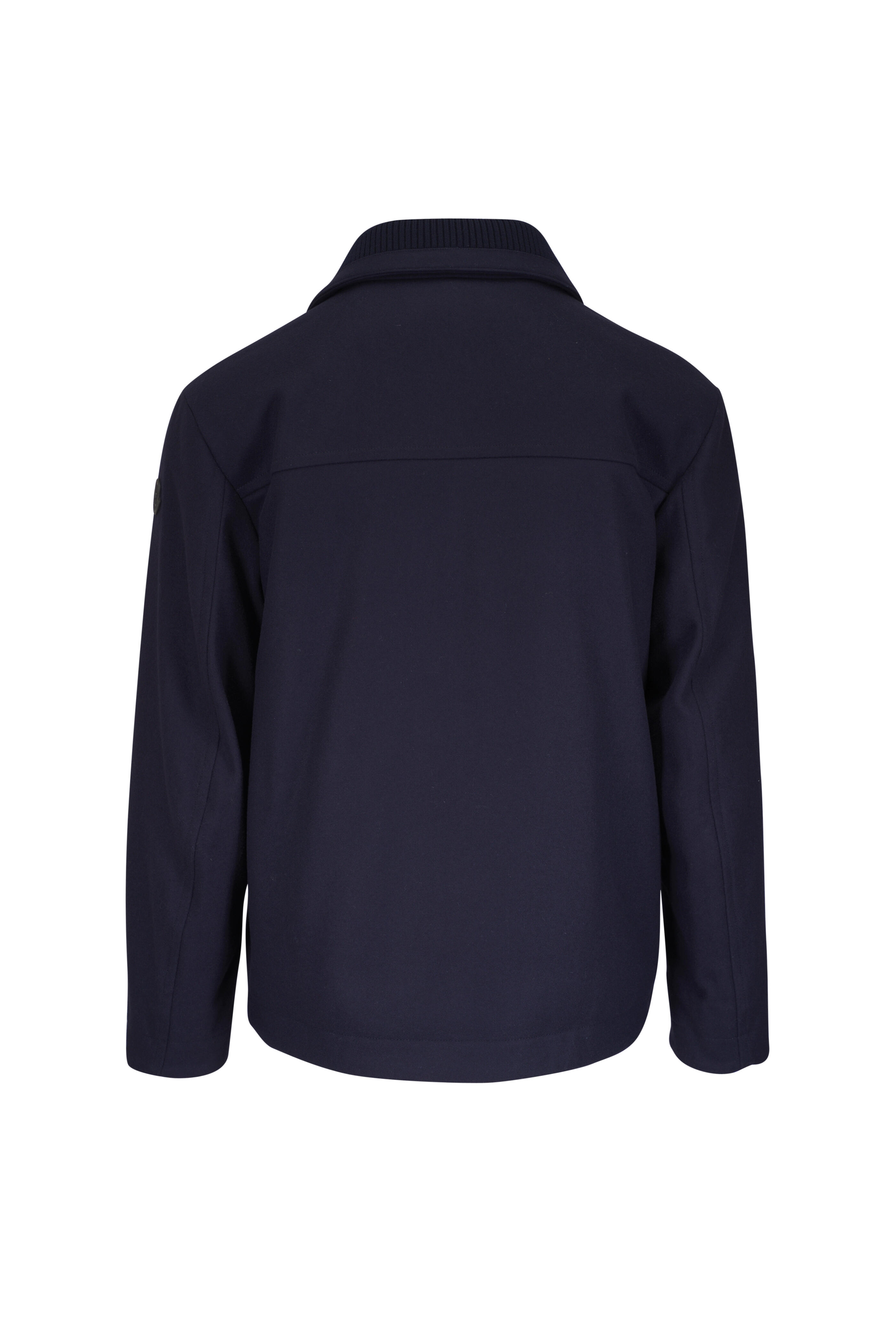 Moncler - Emilion Navy Blue Short Down Jacket