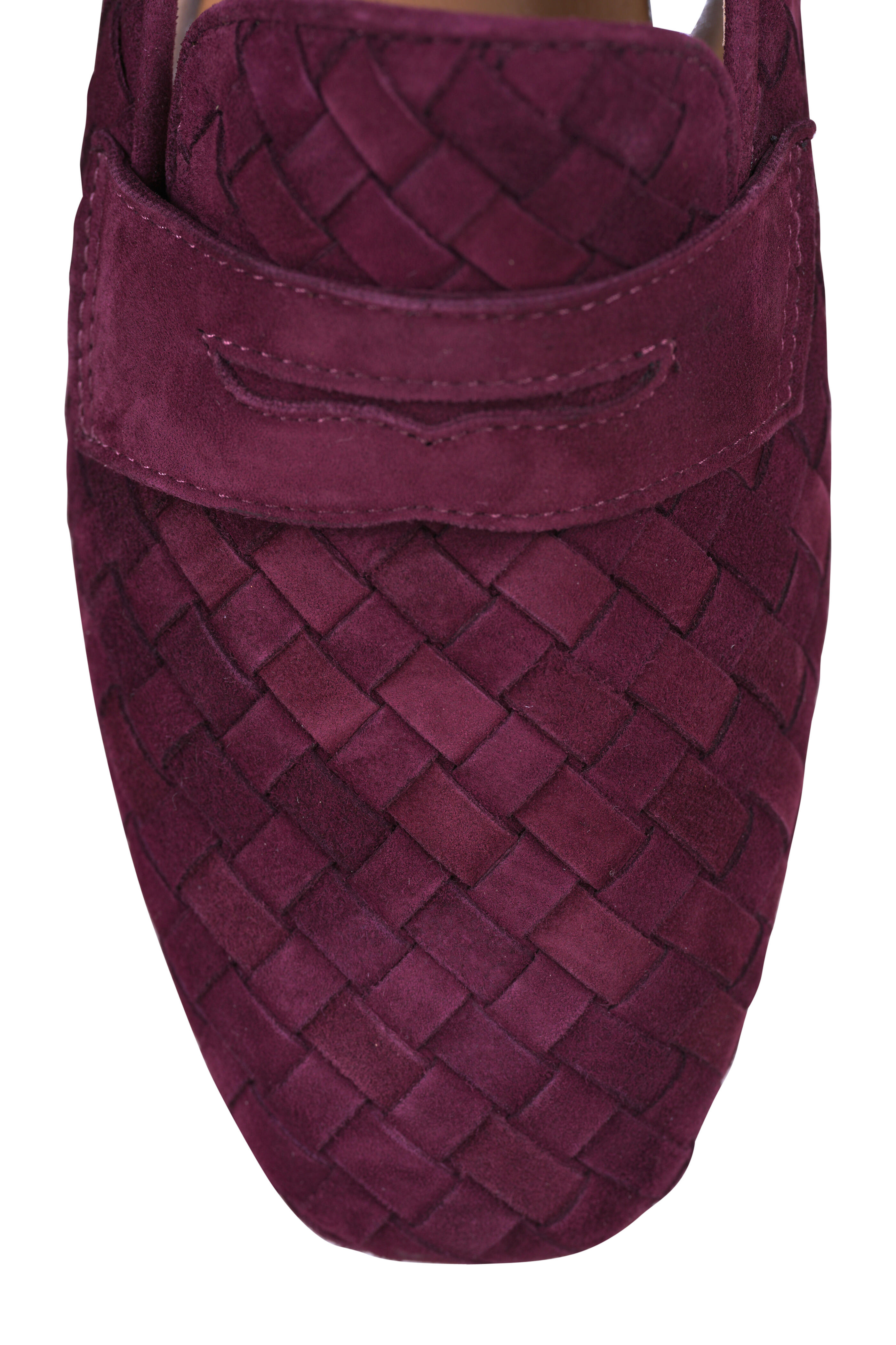 Ron White - Maddie Burgundy Woven Suede Loafer - view 6