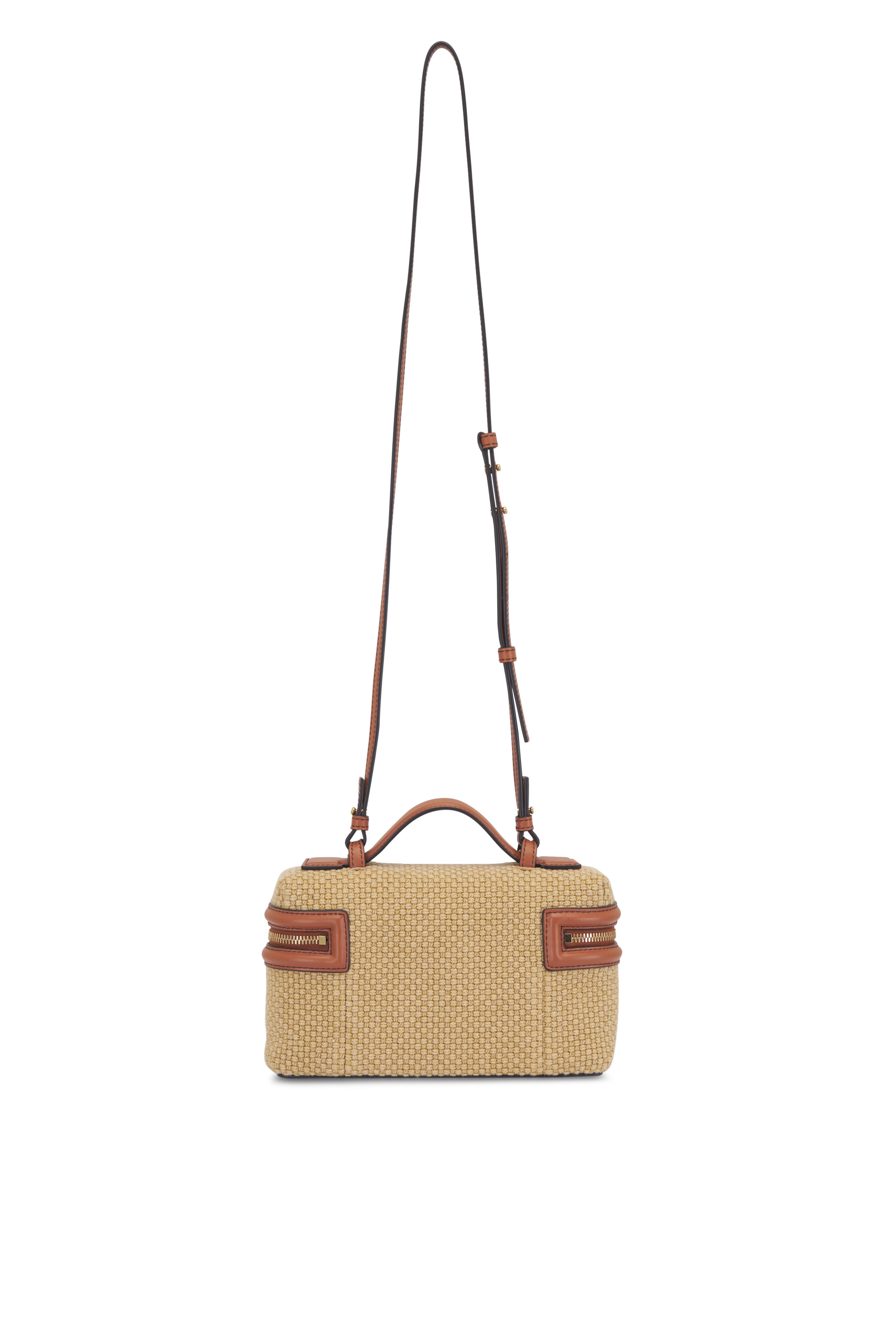 Bottega Veneta - Cane Woven Textile Top Handle Shoulder Bag
