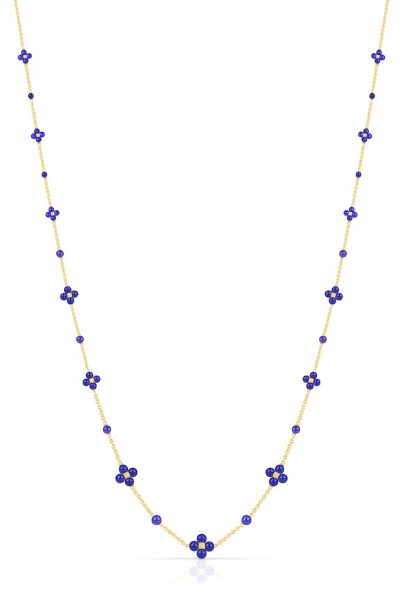 Paul Morelli 18k Yellow Gold Lapis Necklace - view 1