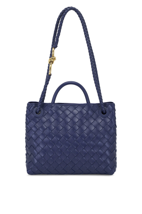 Bottega Veneta - Small Andiamo Duke Navy Leather Bag