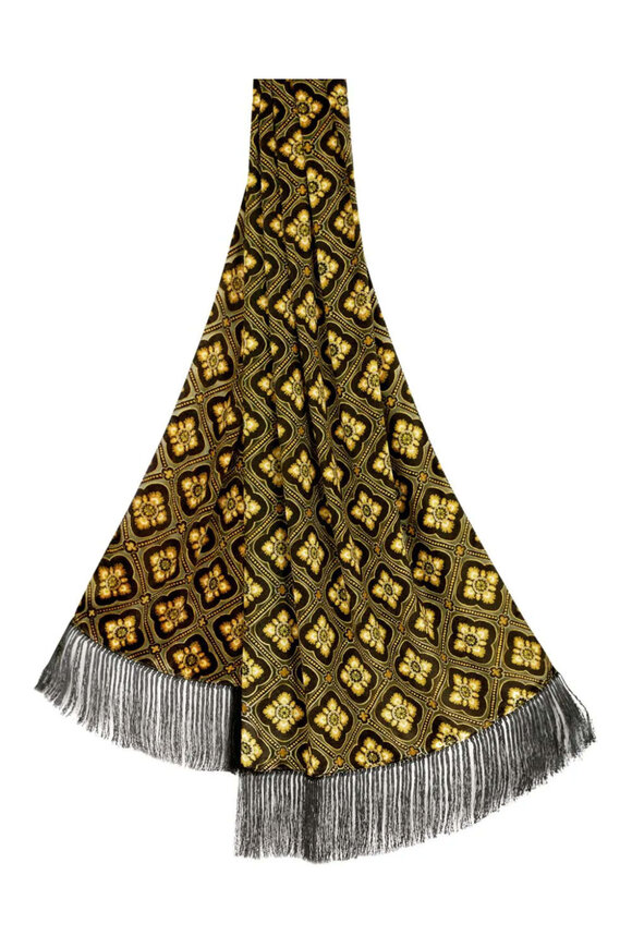 Fendi - Tobacco FF Logo Nylon & Wool Puffer Scarf