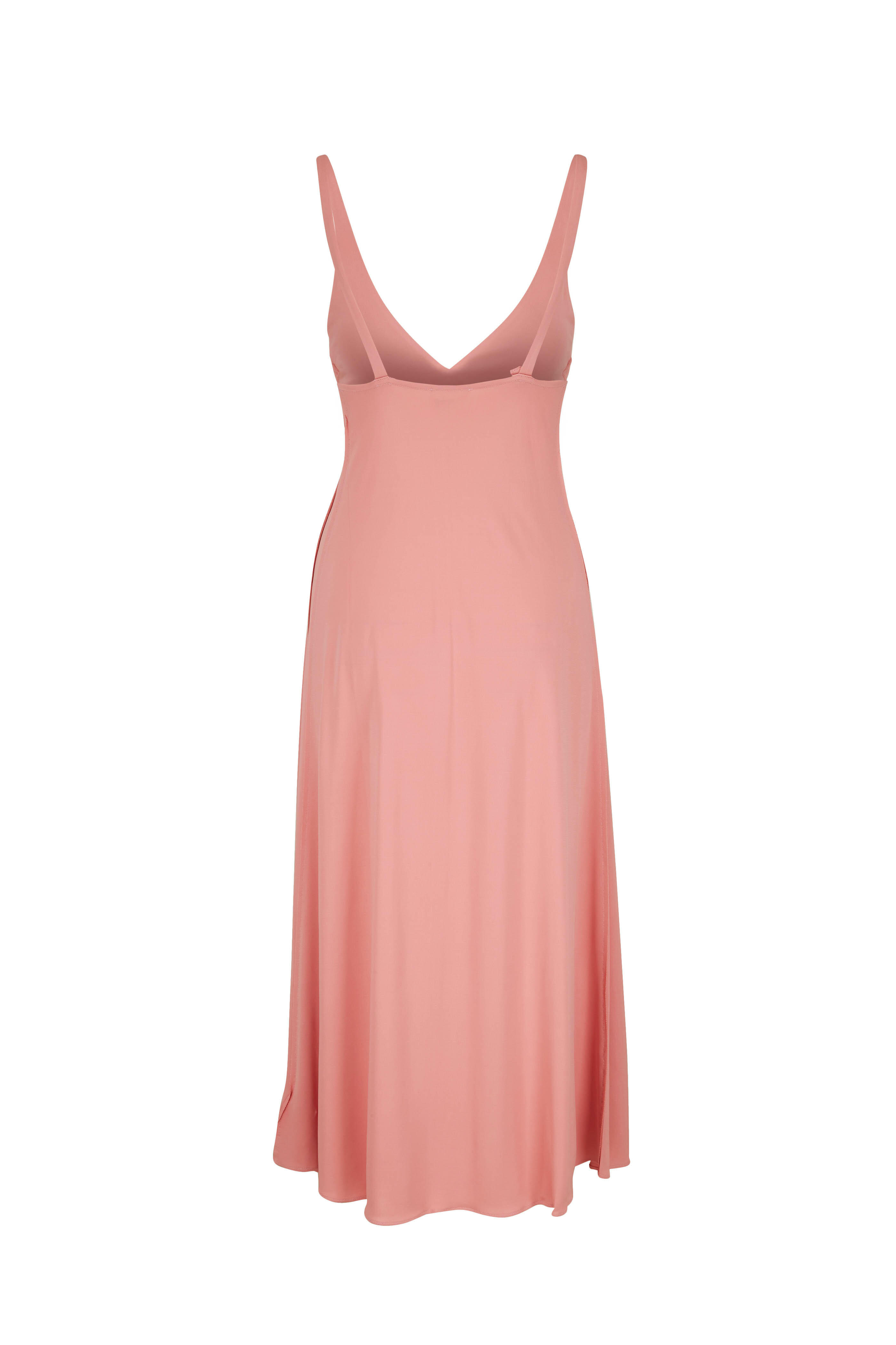 Khaite - Francine Salmon Sleeveless Dress