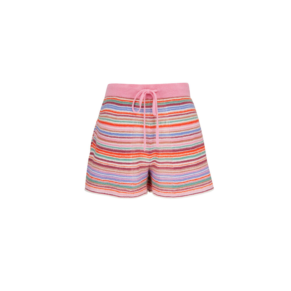 Dorothee Schumacher - Striped Softness Pink Multi Sweater Shorts