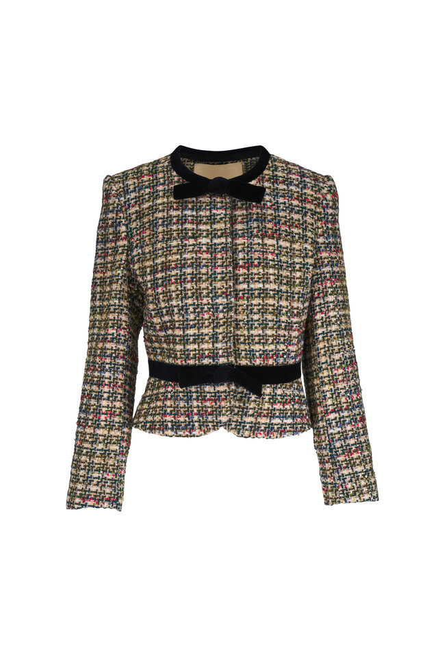Jil Sander - Haribo Black Floral Print Boxy Jacket