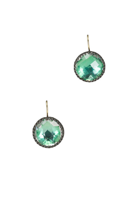 Larkspur & Hawk Olivia Button Grass Foil Earrings