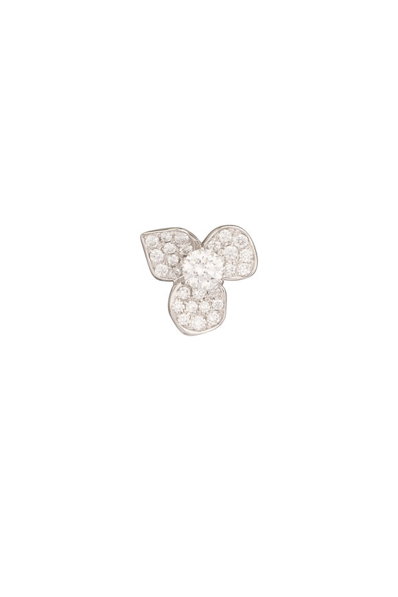 Kwiat Pave Diamond Flower Studs - view 2