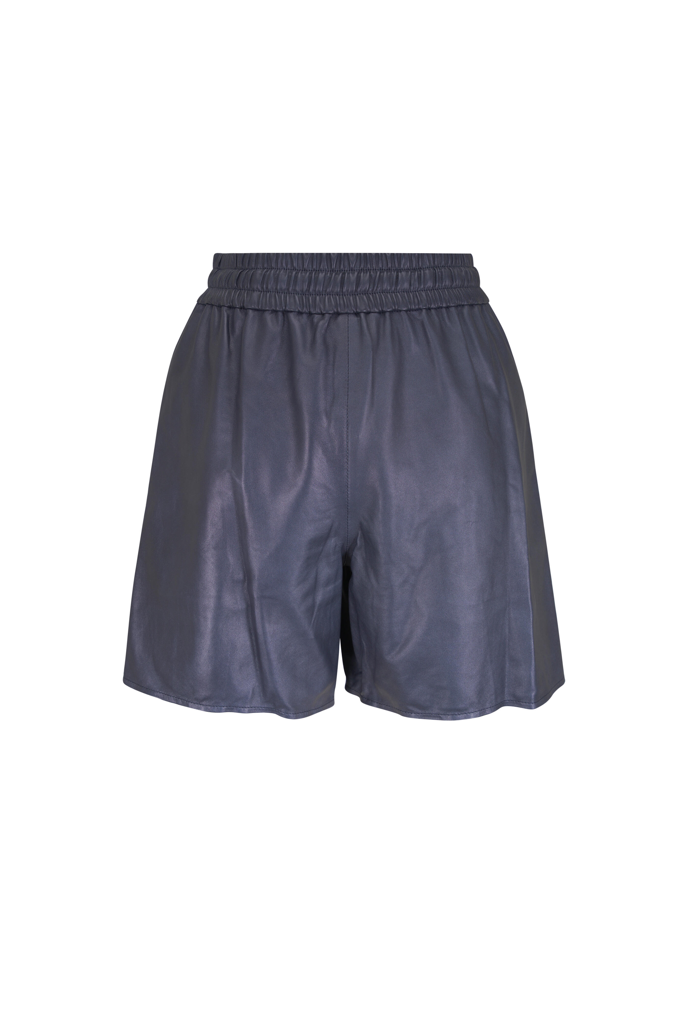 TWP - Boy Boxer Midnight Paper Leather Shorts - view 4