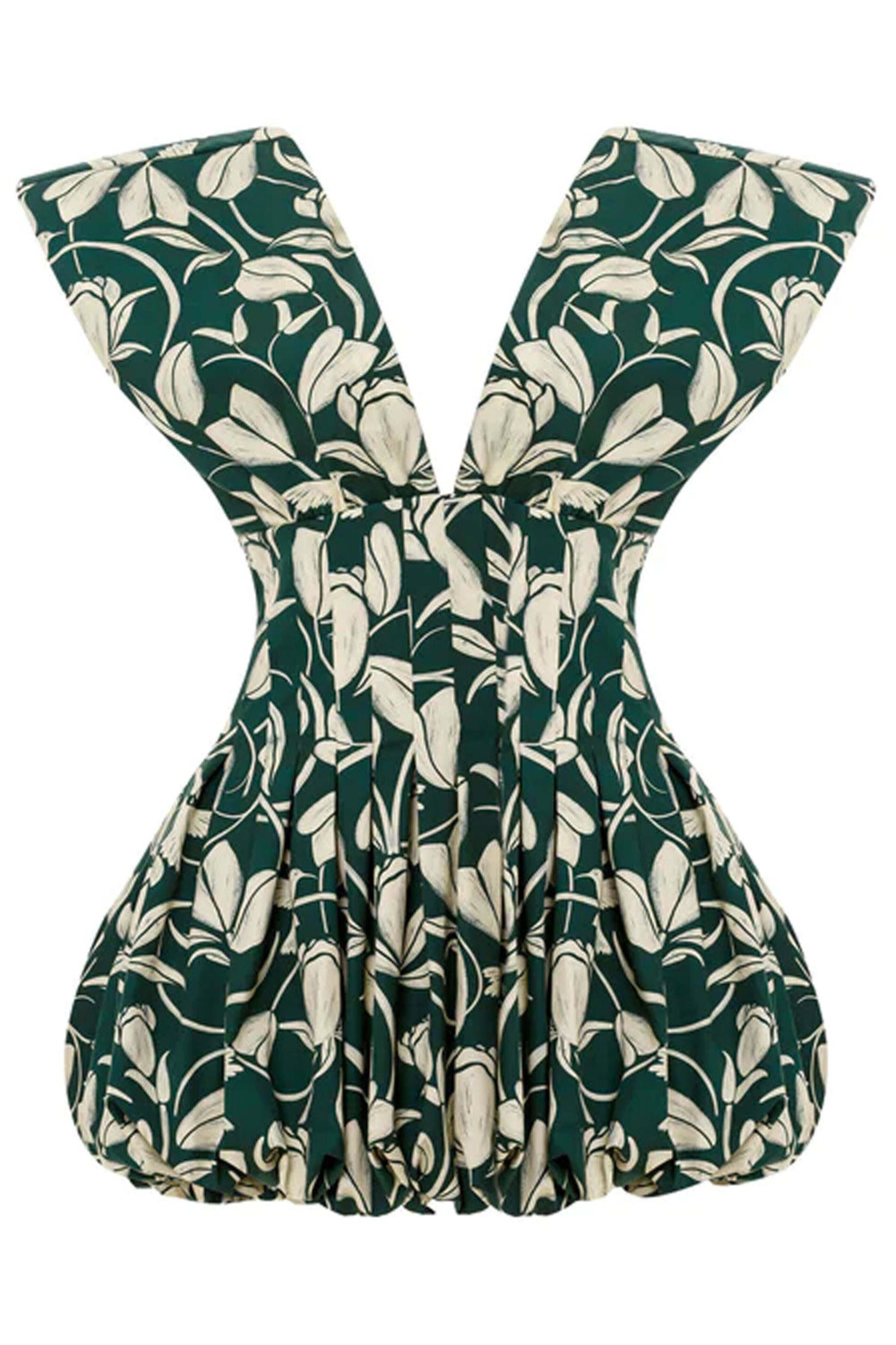 Agua By Agua Bendita - Green Annato Floral Mini Dress