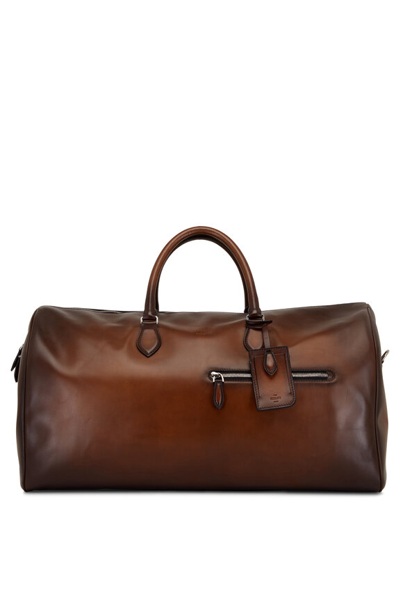 Jour Off GM Cocoa Intenso Leather Travel Bag
