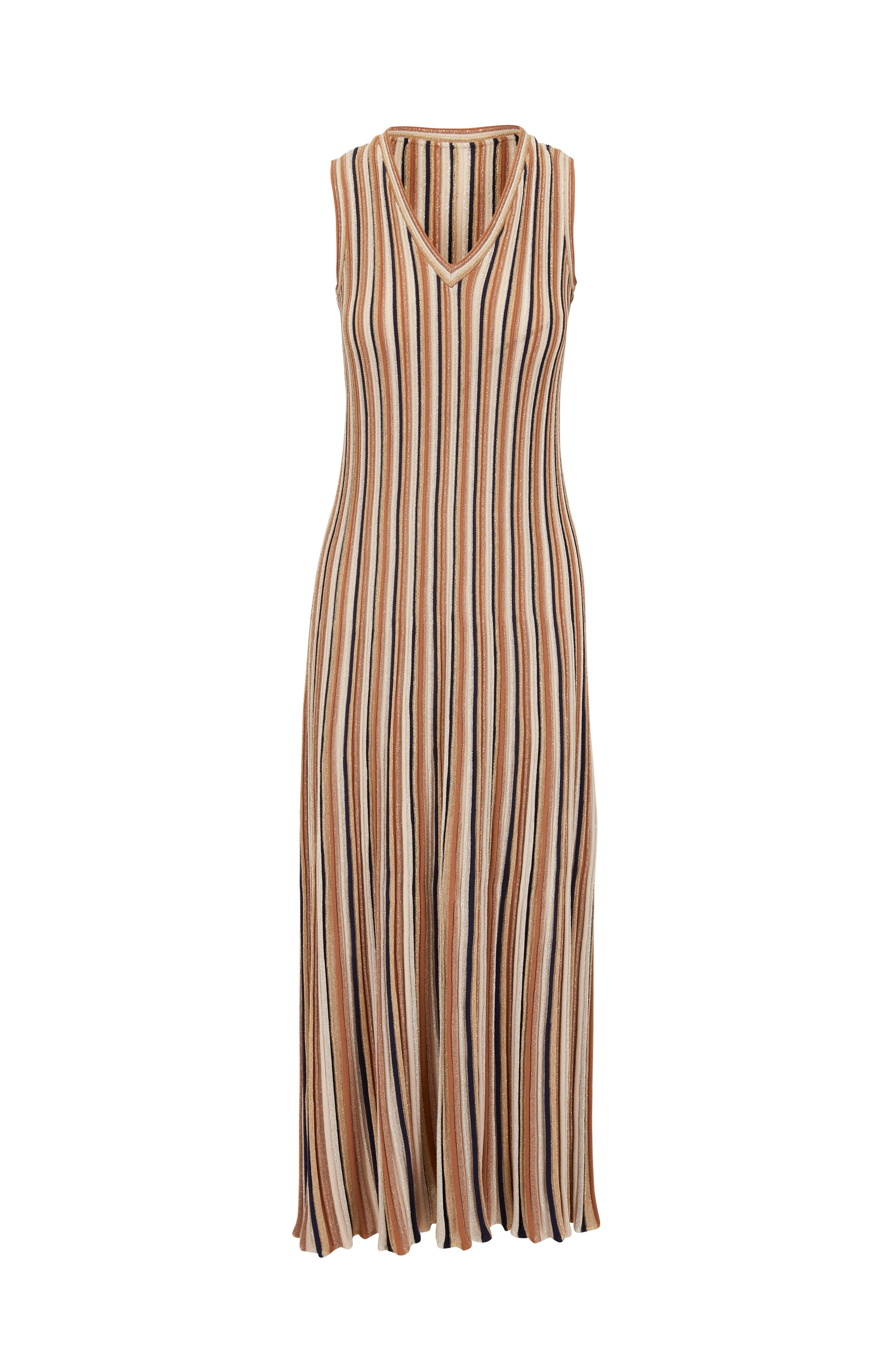 brown and cream striped dress BROWN/CREAM STRIPED DRESS  Pampas Fashion Boutique