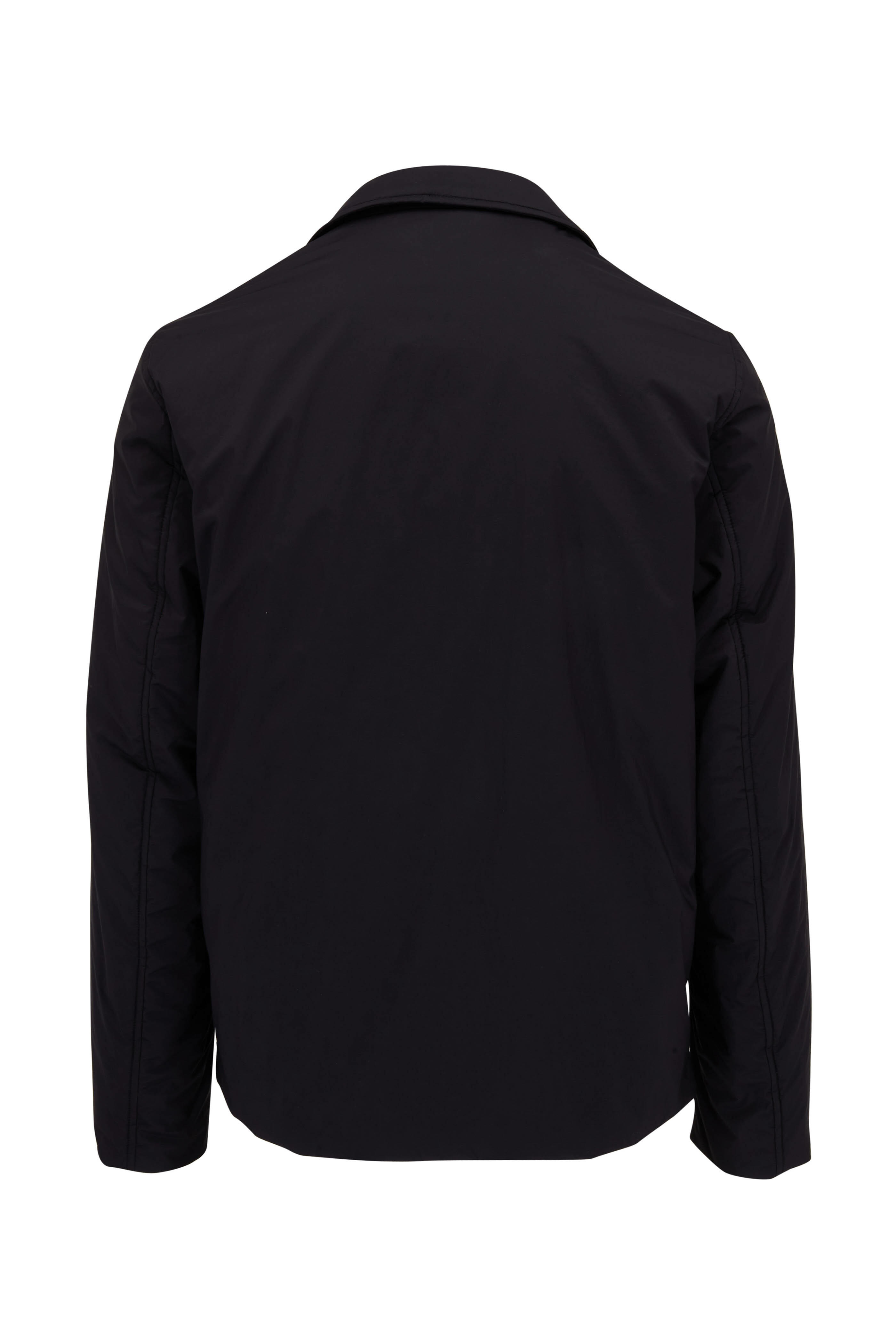 Herno Navy Blue Shirt Jacket Mitchell Stores