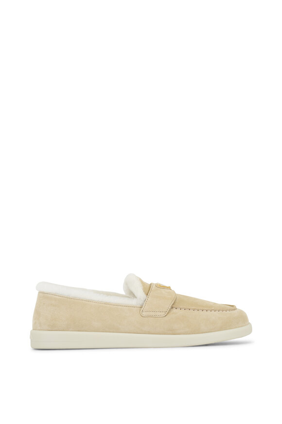 Prada - St. Tropez Ecru Shearling Loafer