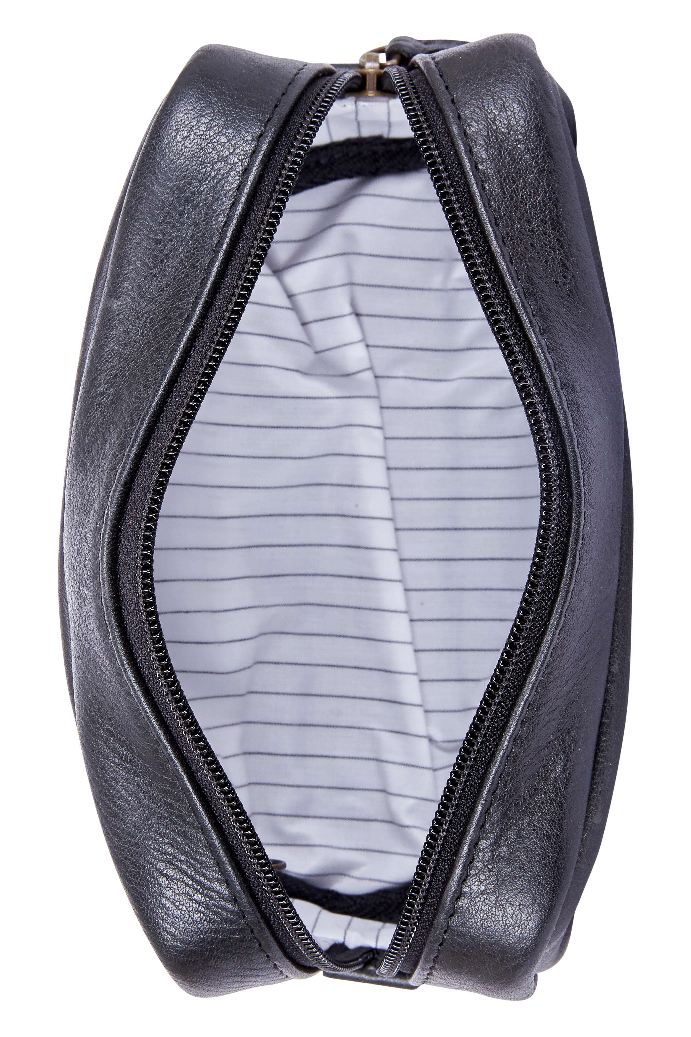 Moore & Giles Gunmetal Leather Mini Dopp Kit