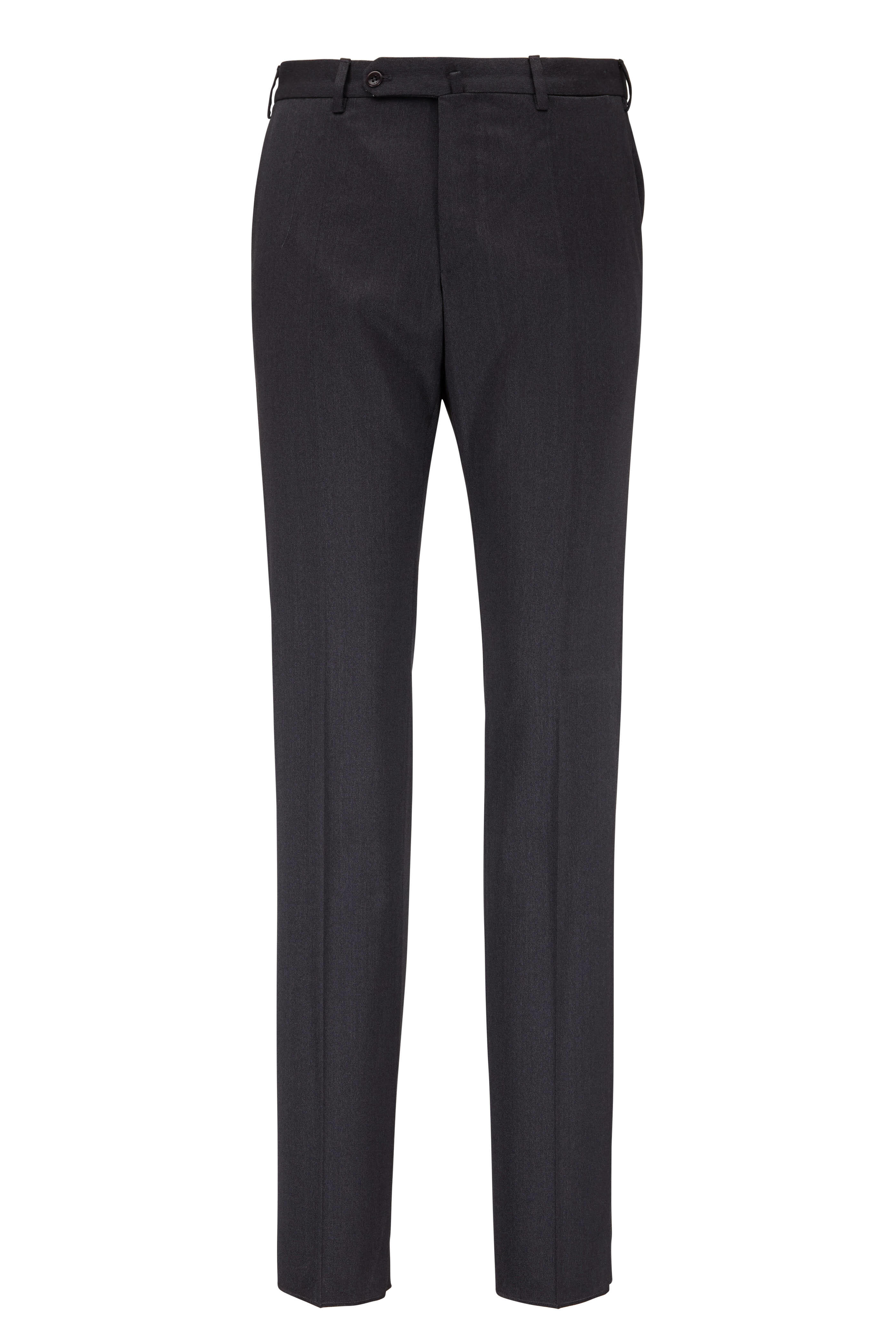 Incotex - Benson Charcoal Stretch Wool Modern Fit Pant