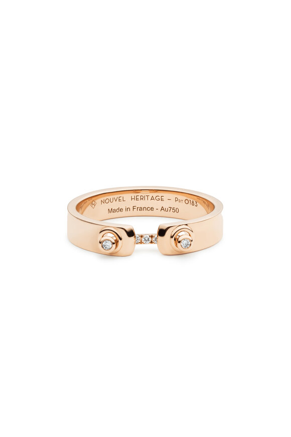 Nouvel Heritage - 18K Yellow Gold Business Meeting Diamond Mood Ring