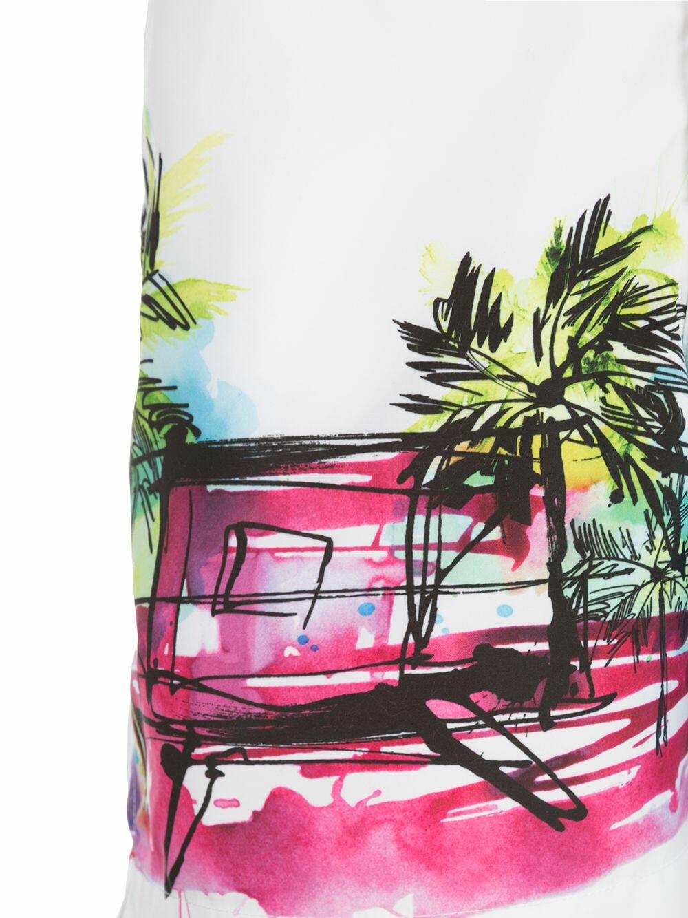 Orlebar Brown - Bulldog Nick Turner Illustration Scene Swim Trunks