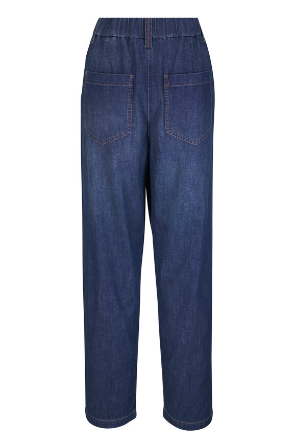 Brunello Cucinelli Dark Denim Lightweight Jean - view 3