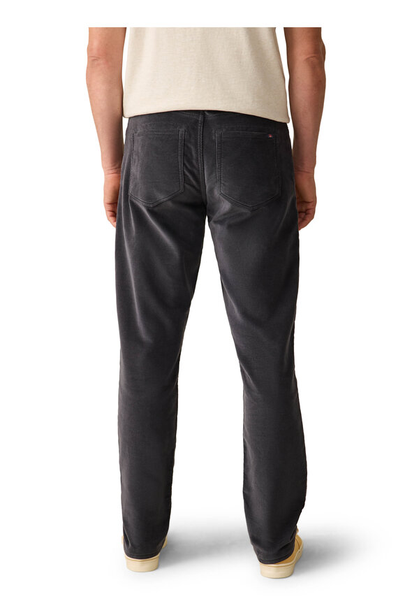 Faherty Brand - Charcoal Stretch Terry Corduroy Five Pocket Pant