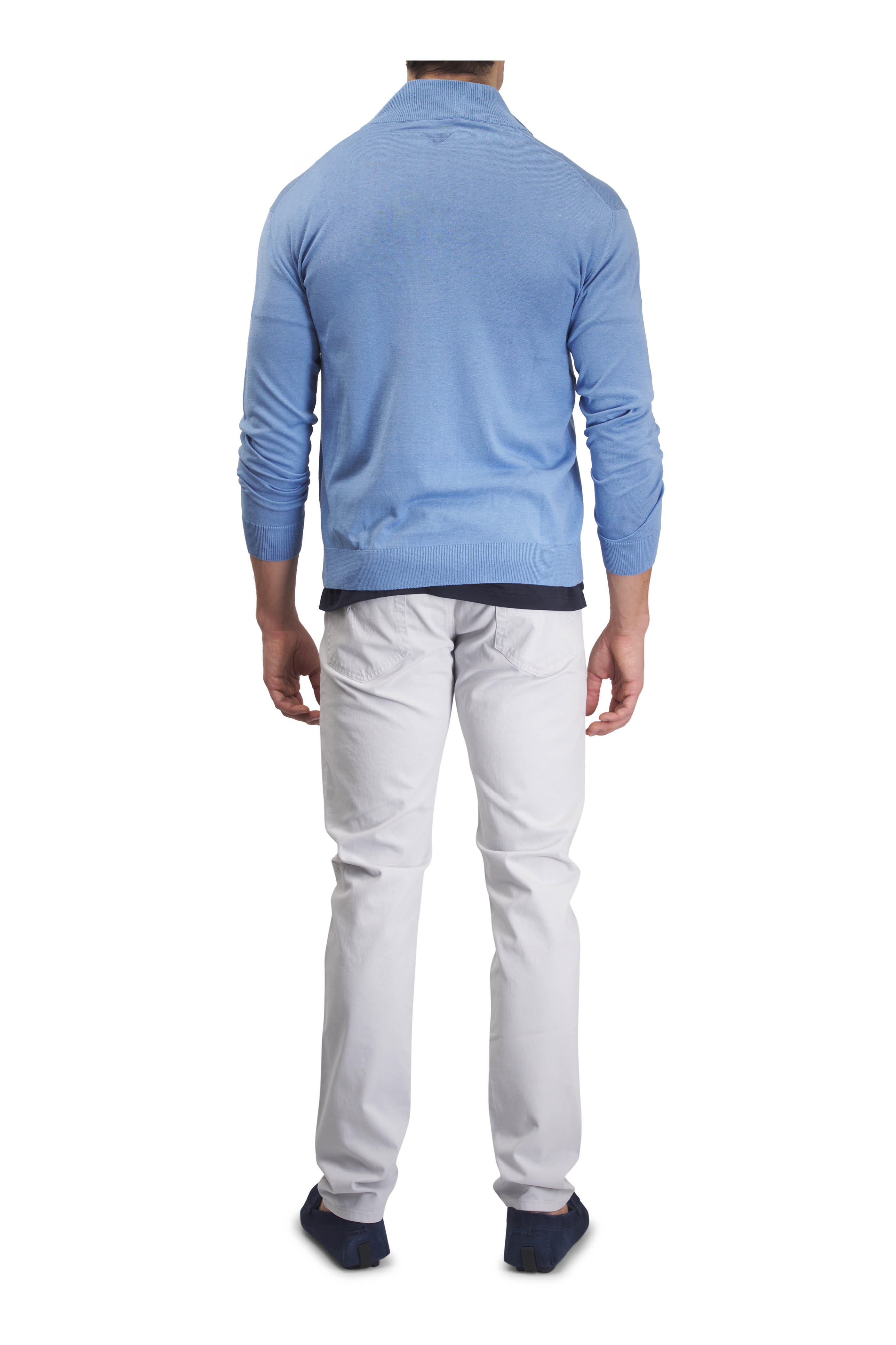 AG - Tellis Light Gray Cotton Stretch Twill Pant