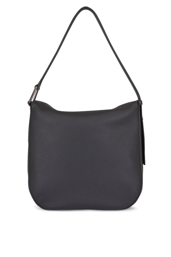 Akris Medium Anna Black Leather Hobo Bag - view 2
