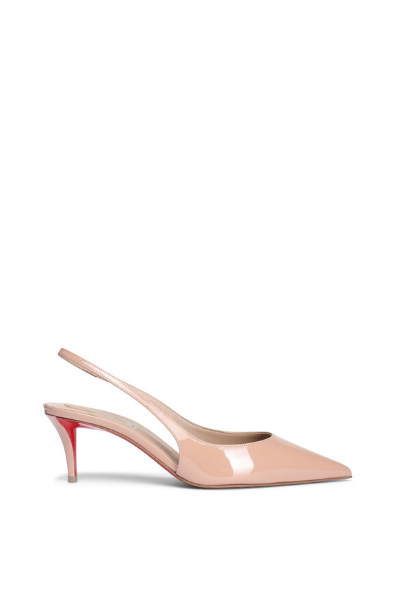 Christian Louboutin Miss Z Blush Patent Leather Slingback, 60mm - view 2