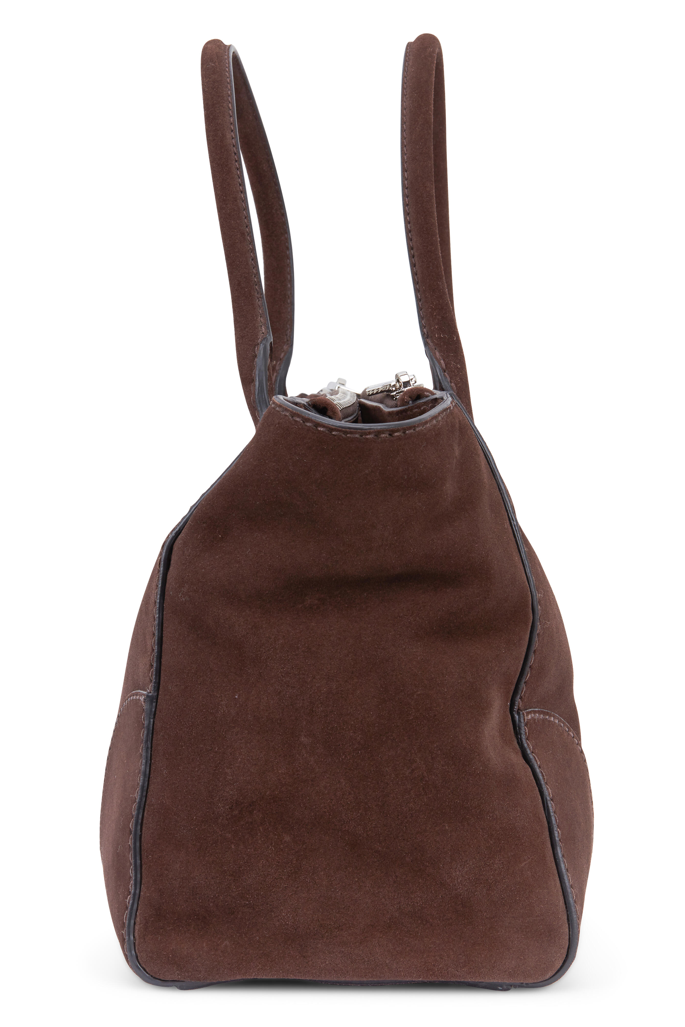 Prada brown clearance suede bag