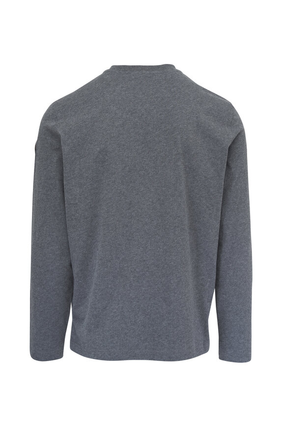 Moncler - Dark Gray Logo Long Sleeve T-Shirt