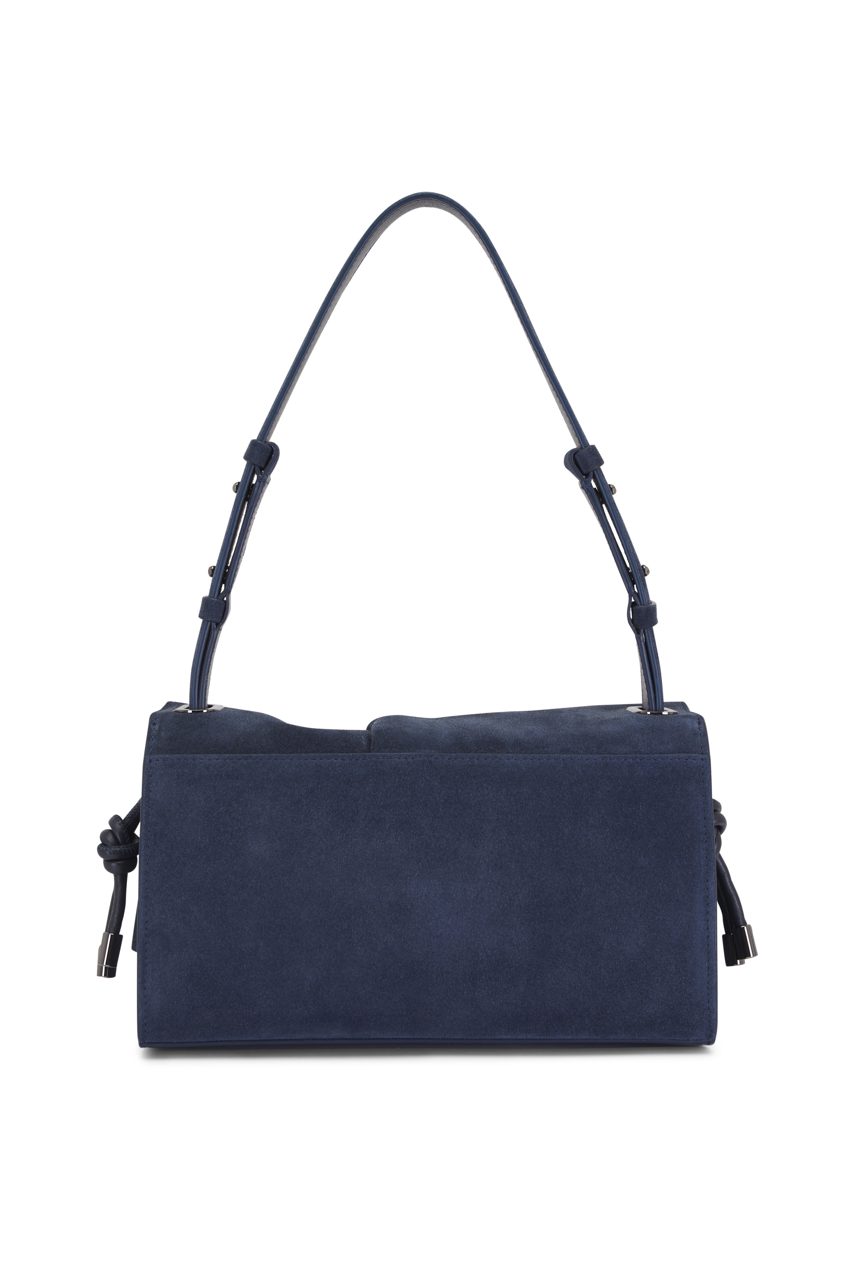 Christian Louboutin - Baggy Small Navy Blue Suede Shoulder Bag