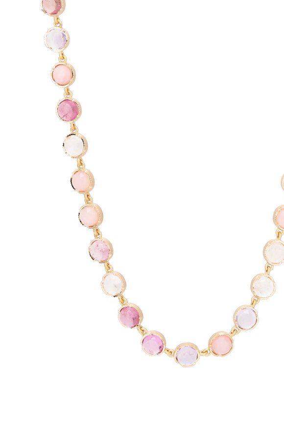Irene Neuwirth Rose Tourmaline Opal & Moonstone Necklace - view 3