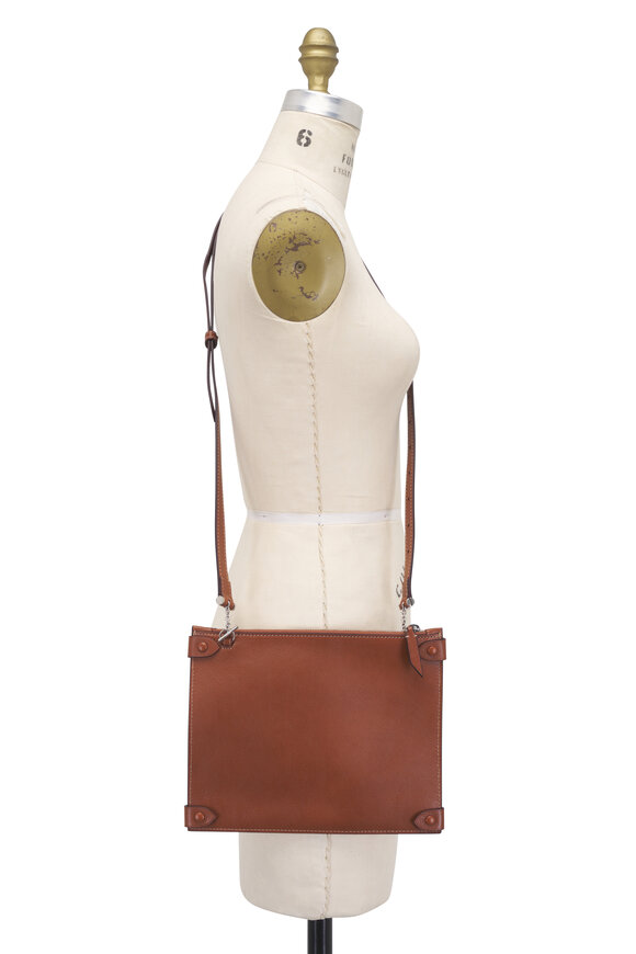 Métier Private Eye Natural Linen & Leather Satchel - view 10