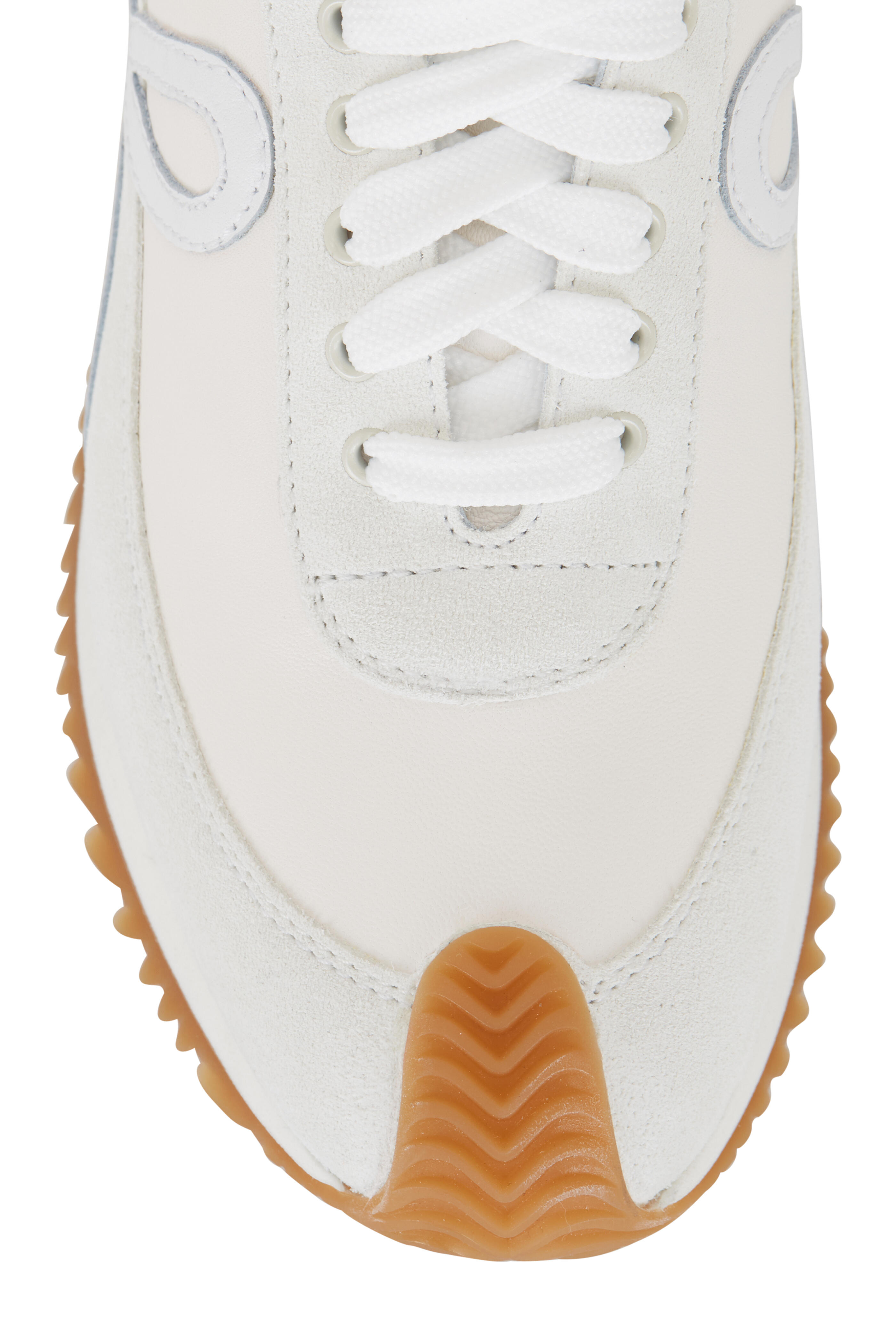 Loewe - Flow Runner Soft White Leather & Suede Runner
