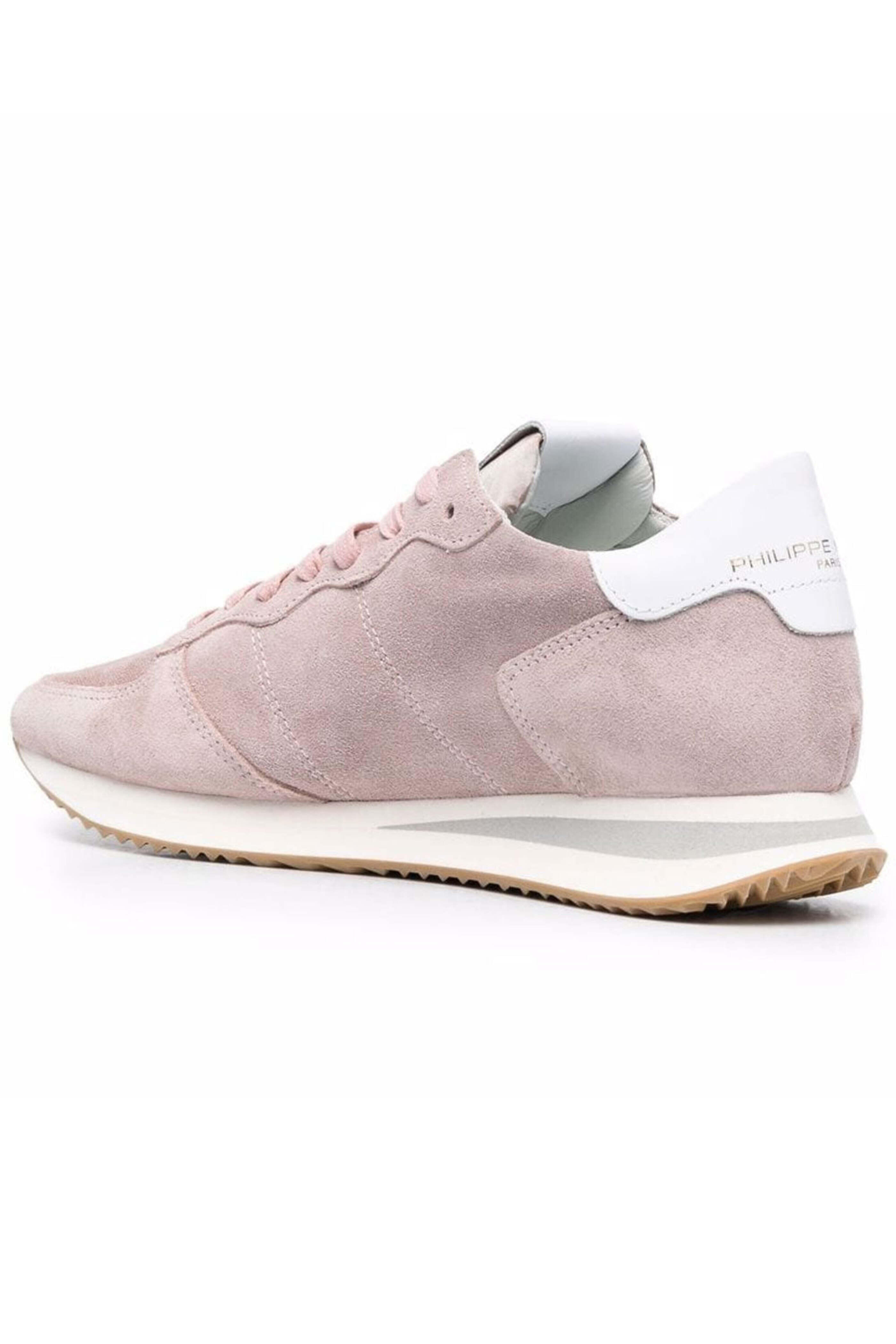 Philippe Model - TRPX Low Sneaker in Daim Rose | Mitchell Stores