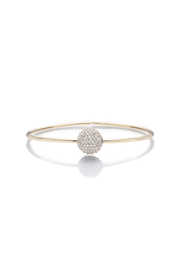 Nam Cho 18k Yellow Gold Diamond Cuff Bracelet