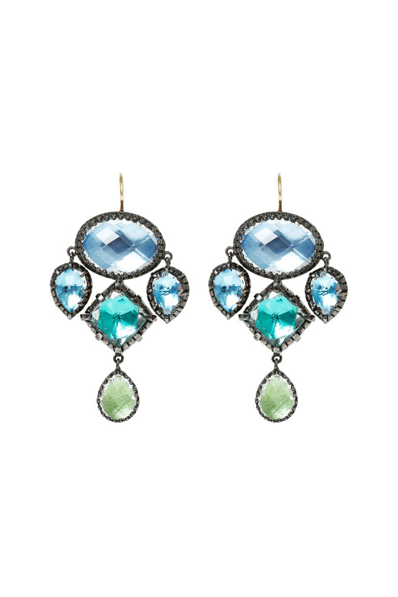 Larkspur & Hawk Sadie Girandole Multi Mermaid Earrings